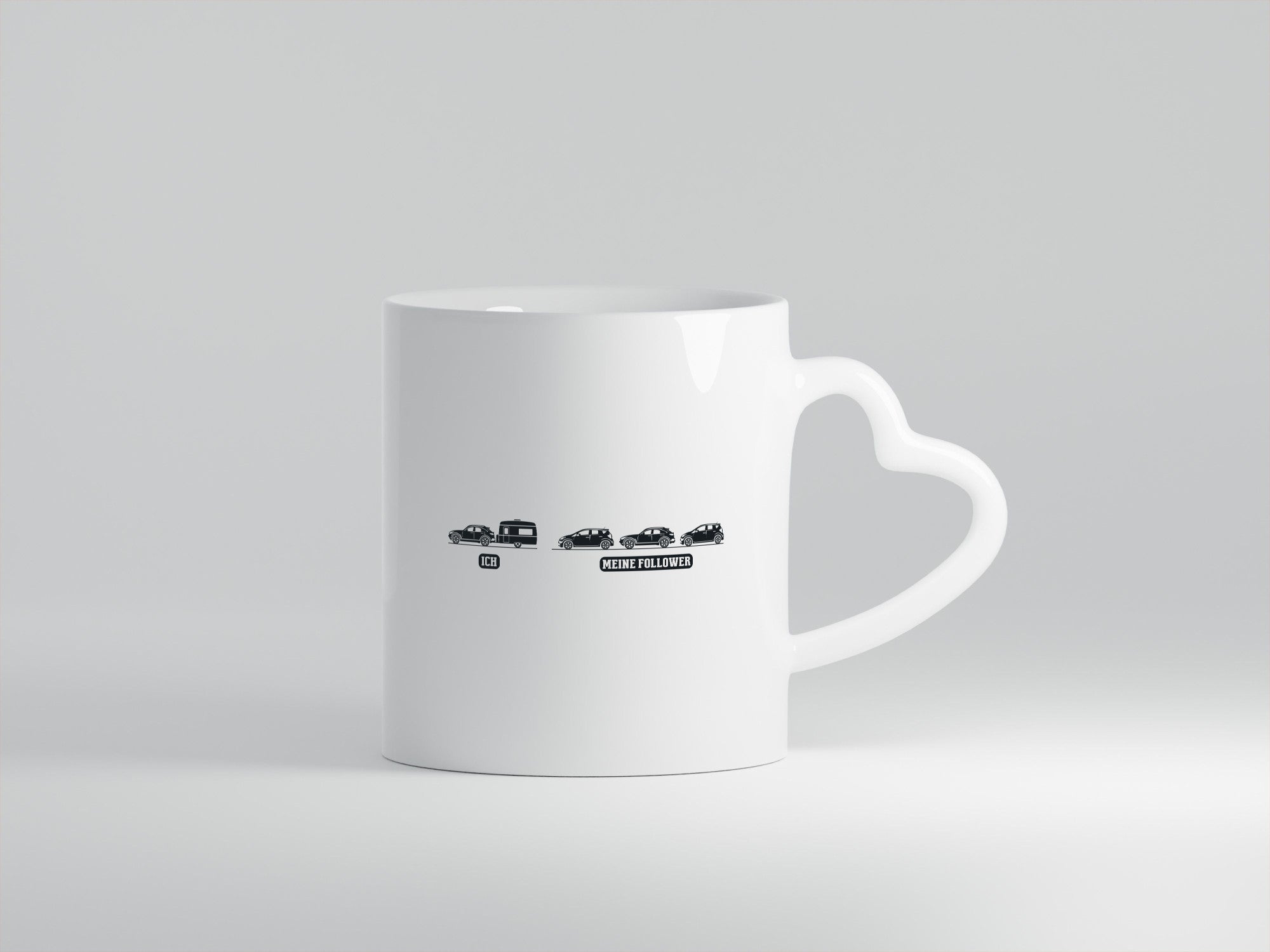 Ich | Meine Follower Camper Autos lustig Humor Geschenkidee Geschenk Tasse