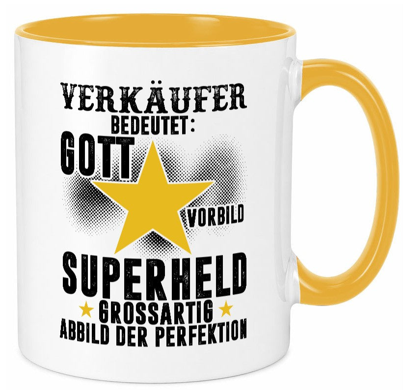 Bedeutung von Verkäufer | Kollege Verkaufsjob lustiger Spruch Geschenk Arbeit Tasse