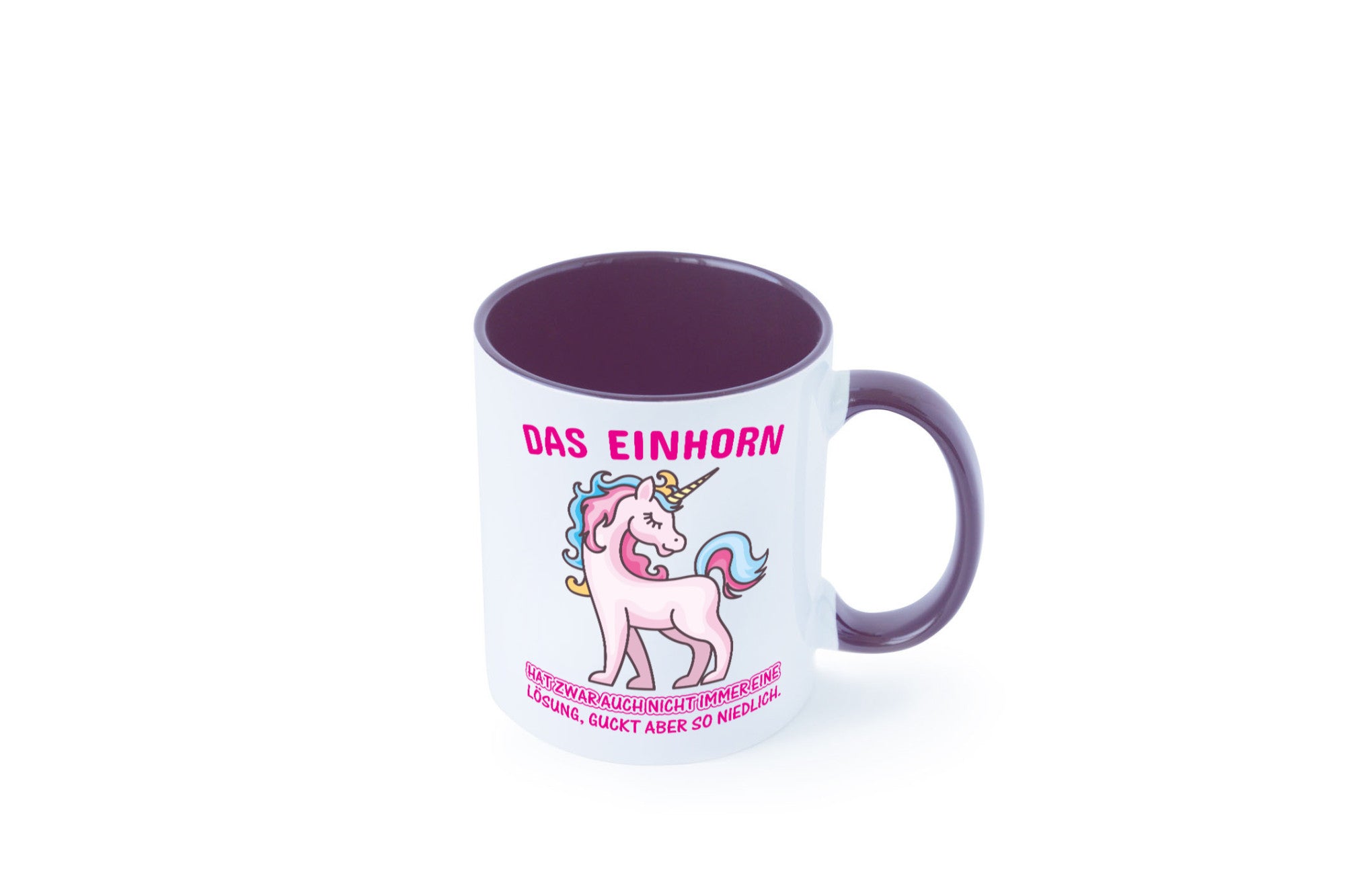 Niedliches Einhorn | lustige Tasse Frauen Mädchen lustiger Spruch Geschenk