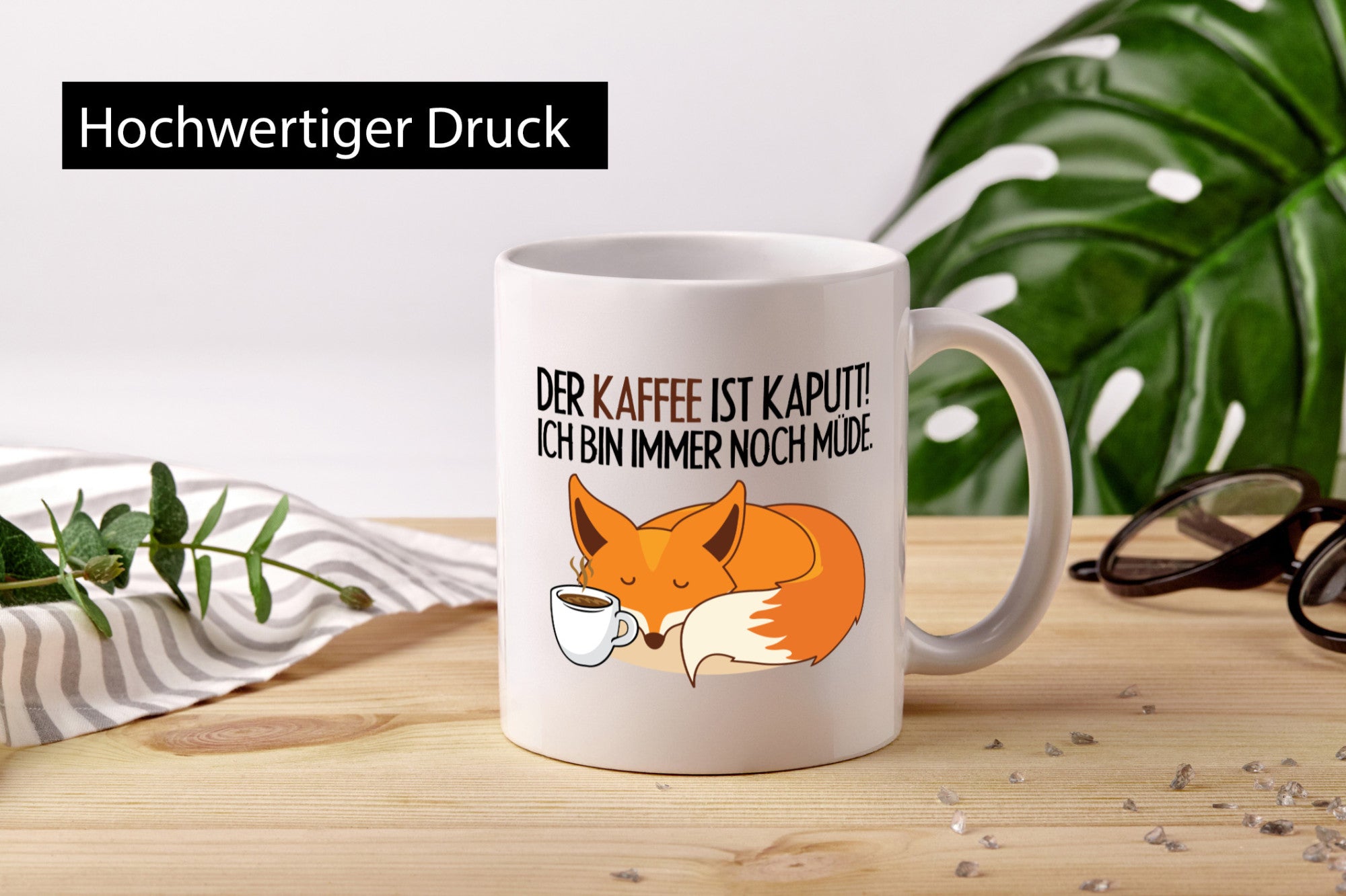 Der Kaffee ist kaputt Geschenk Humor Geschenkidee lustiger Spruch Tasse