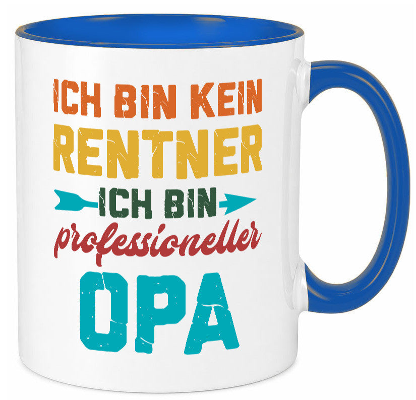 Ich bin Professioneller Opa | Rentner Großvater Geschenkidee Familie Humor Tasse