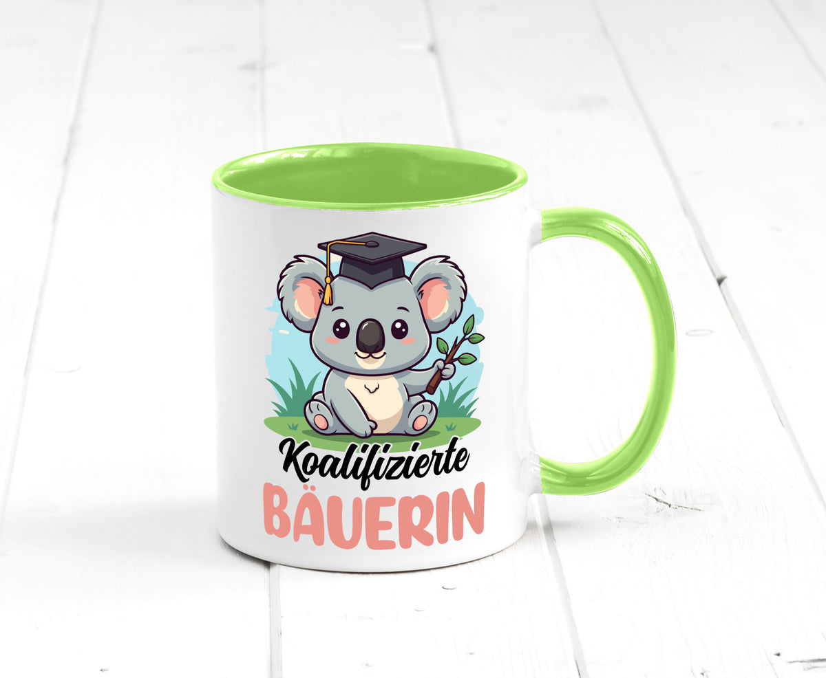 Koalifizierte Bäuerin | Bauernhof Landwirtschaft lustiger Spruch Geschenk Humor Tasse