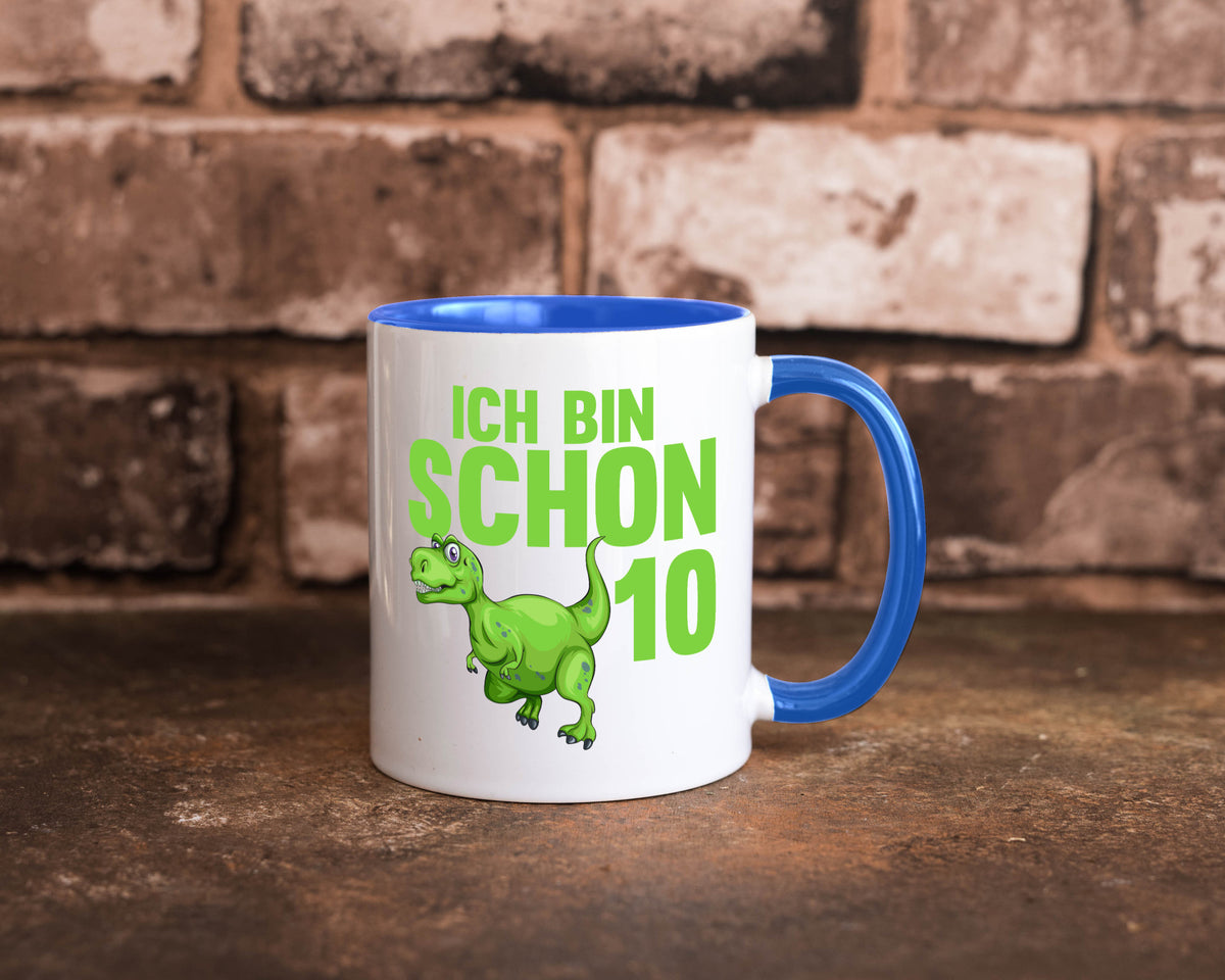 10. Geburtstag | 10 Jahre Dino Dinosaurier Geschenk Geschenkidee lustiger Tasse