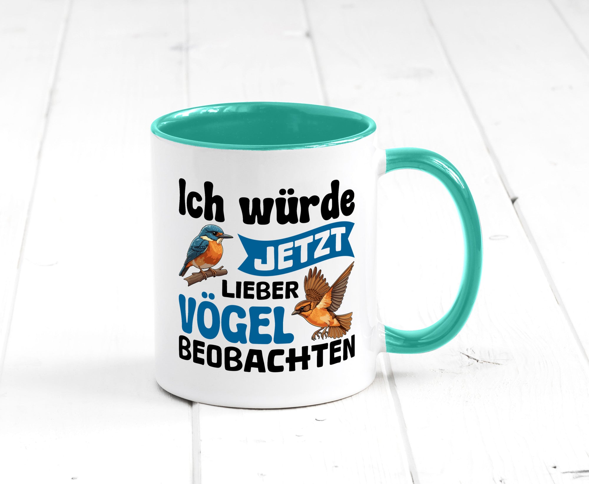 Vögel beobachten | Vogel lustig Humor Geschenkidee Geschenk Tasse