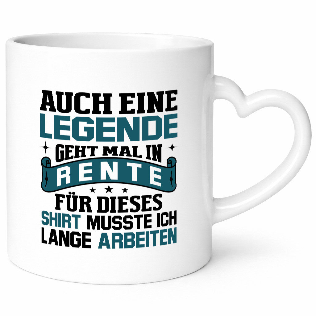 Legende geht in Rente | Sterne lustiger Spruch Geschenk Humor Geschenkidee Tasse
