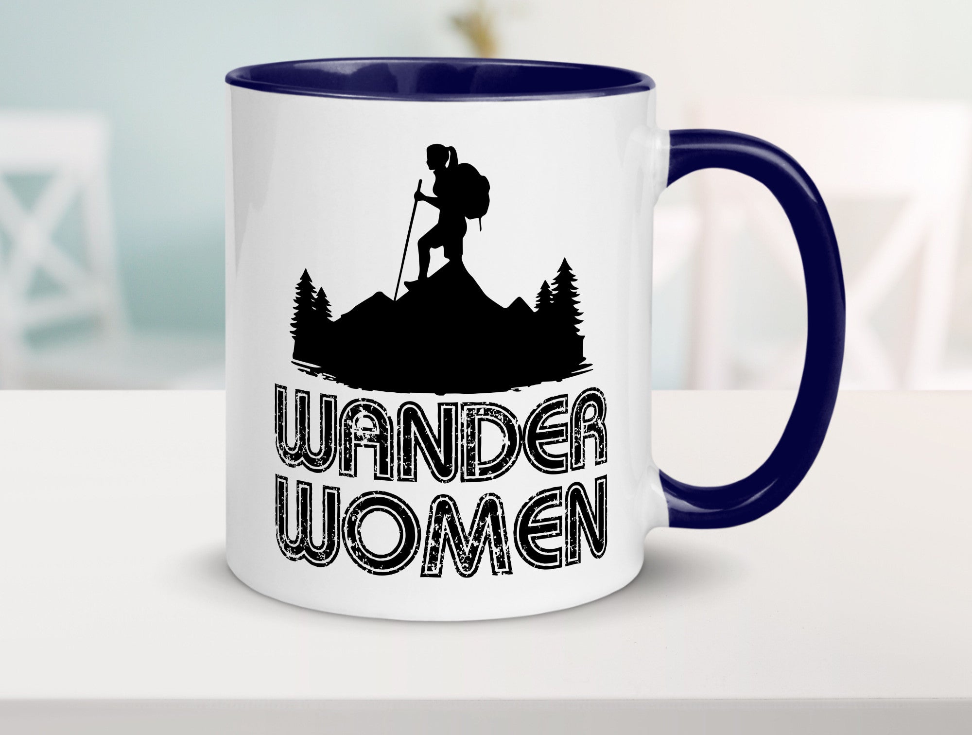 Wander Woman | Wandern Berge Geschenk Familie Geschenkidee lustiger Spruch Tasse