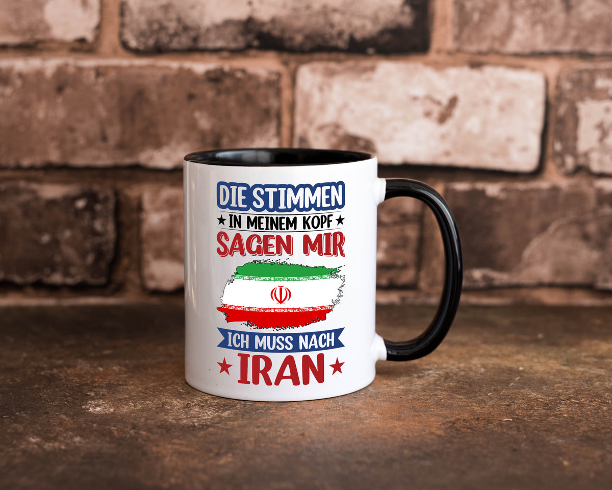 Iran | Urlaub Stimmen in meinem Kopf Traumland Humor Geschenkidee Tasse