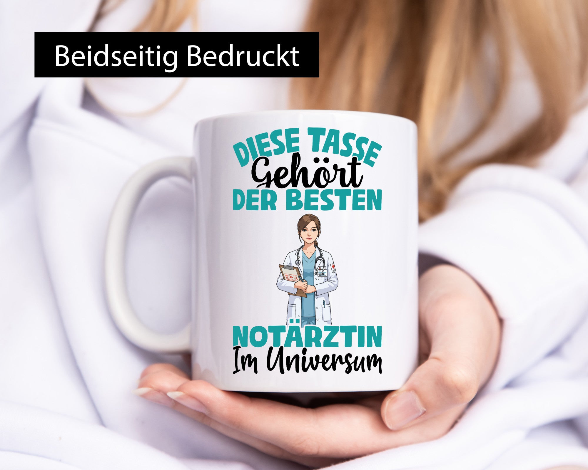 Im Universum: Notärztin | Ärztin lustiger Spruch Geschenk Humor Geschenkidee