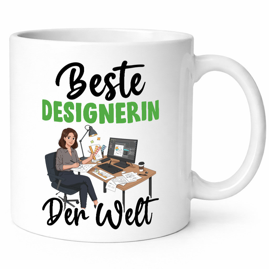Beste Designerin | Mode v2 Humor Geschenkidee Tasse