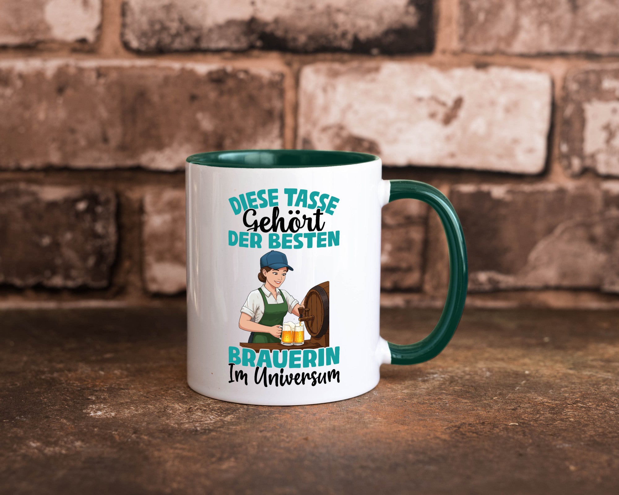 Im Universum: Brauerin | Bier Brauerei lustiger Spruch Geschenk Humor