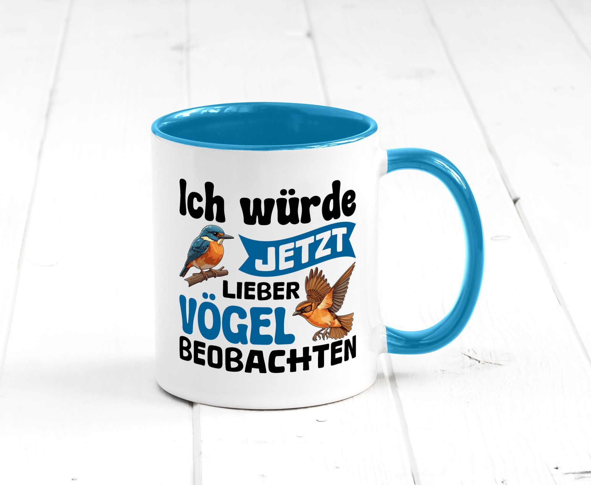 Vögel beobachten | Vogel lustig Humor Geschenkidee Geschenk Tasse