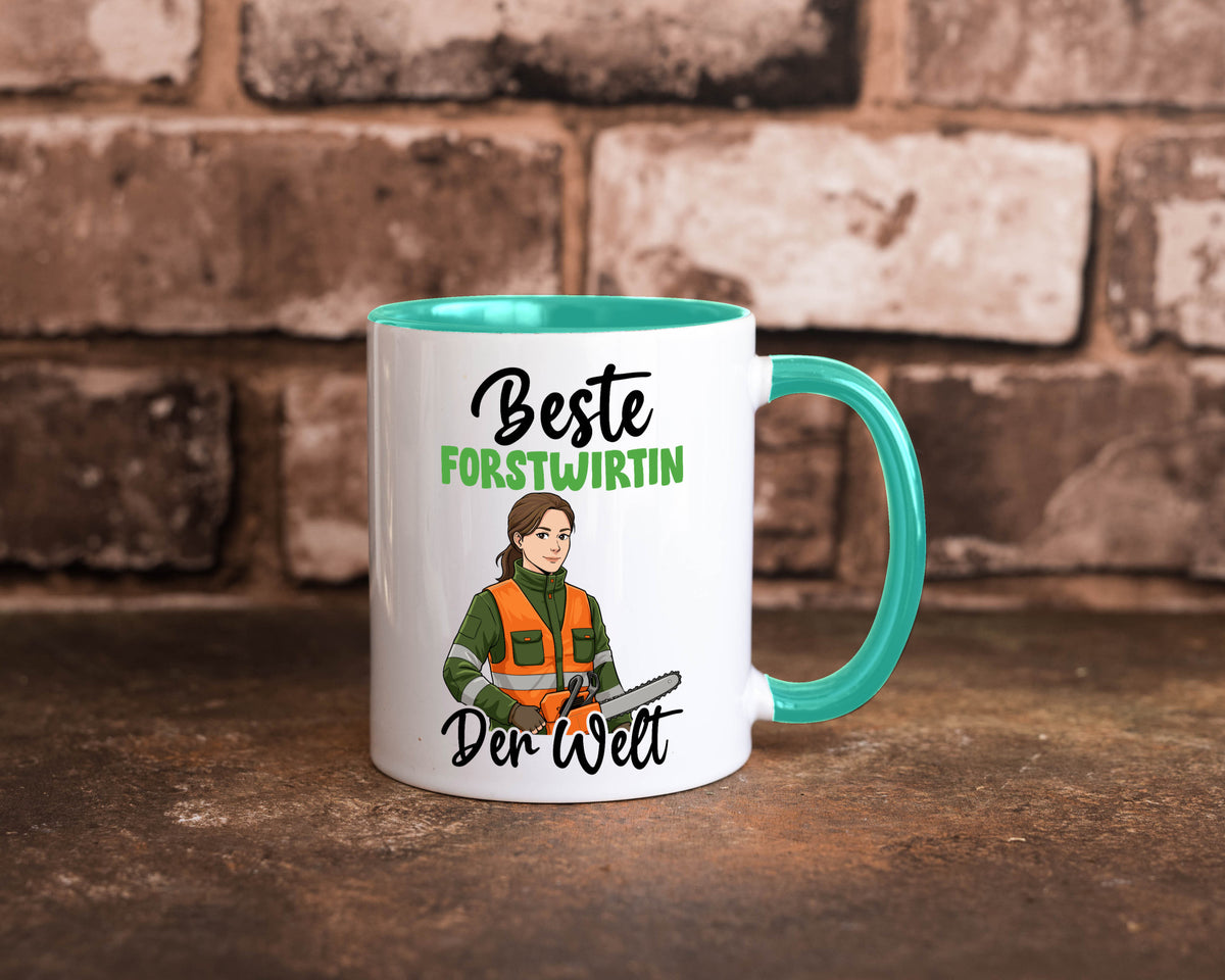 Beste Forstwirtin | Forst Wirtin v2 lustig Humor Geschenkidee Geschenk Tasse