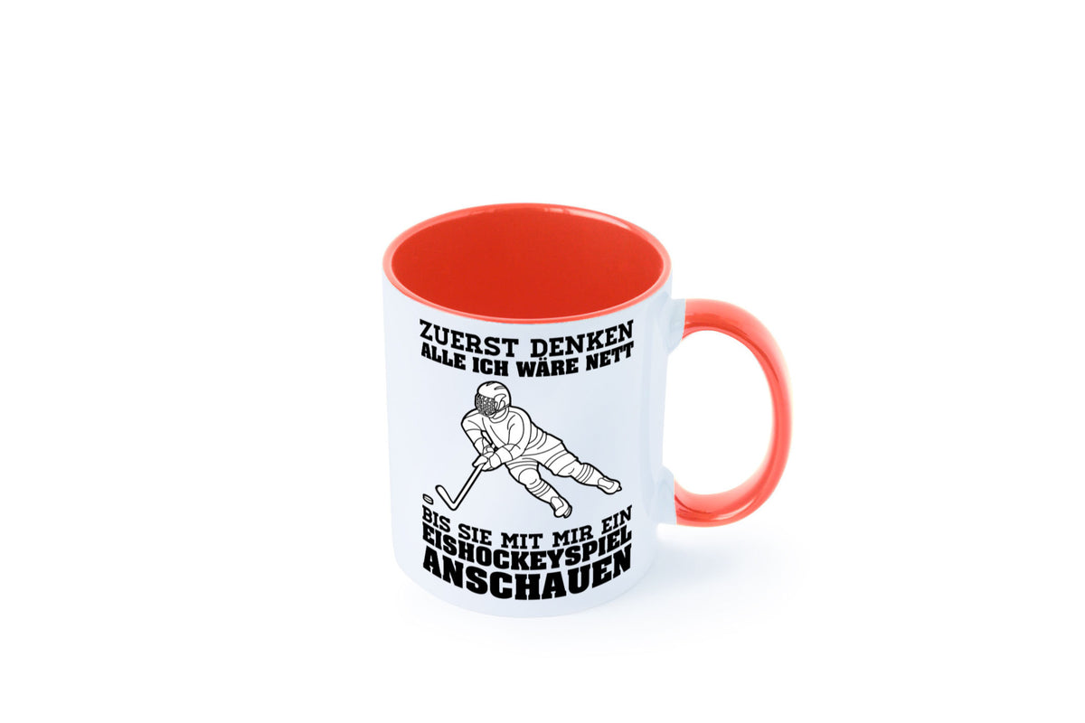 Eishockeyspiel | Eishockeyfan Tasse Eishockeyspieler Humor Geschenkidee