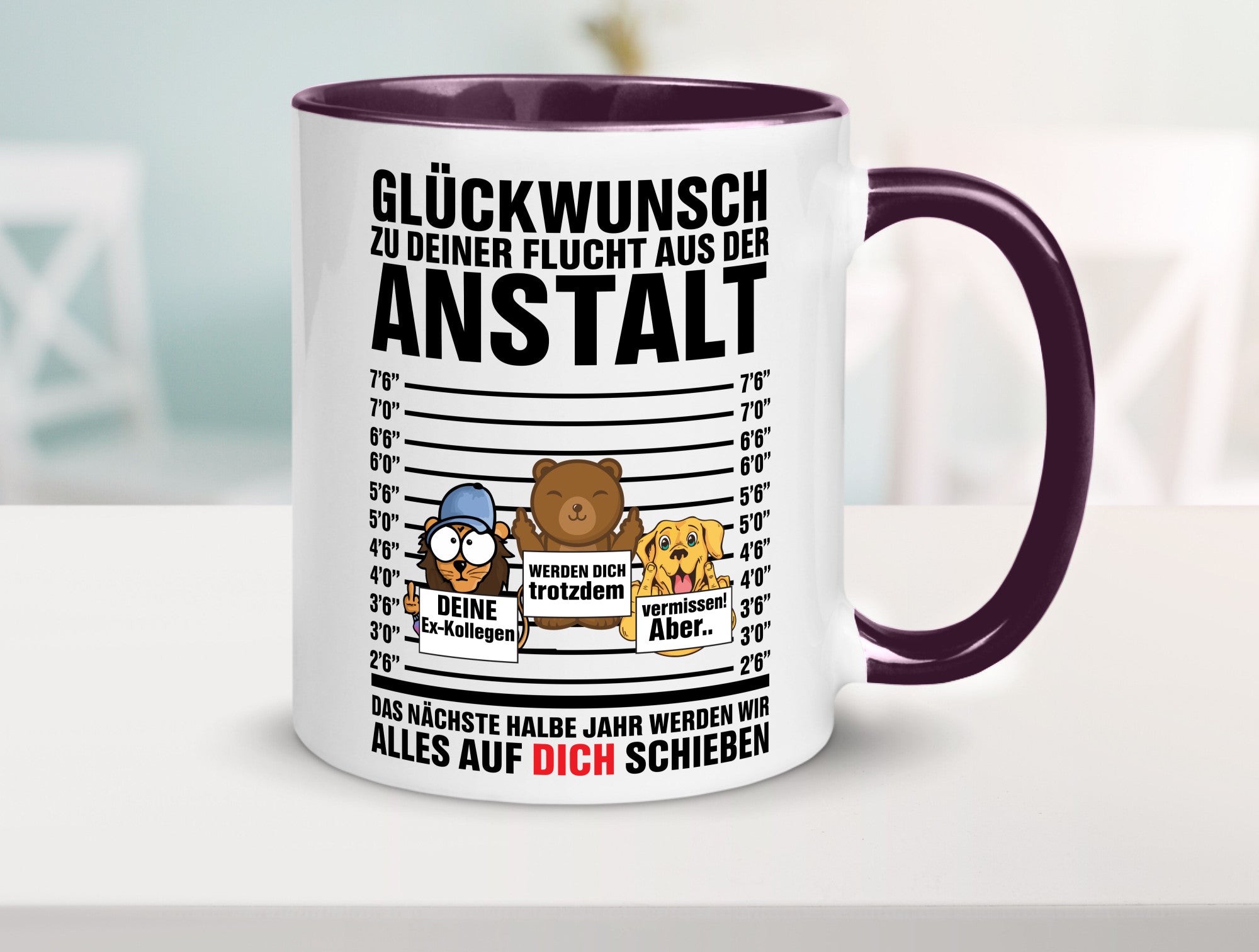 Glückwunsch zur Flucht | Arbeitskollegen Berufswechel Humor Arbeit Kollegen