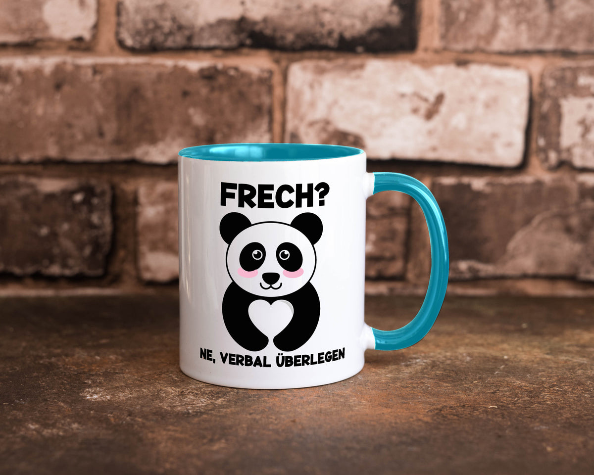 Frech | Verbal überlegen süßer Pandabär kecker Spruch lustiger Geschenk Humor Tasse