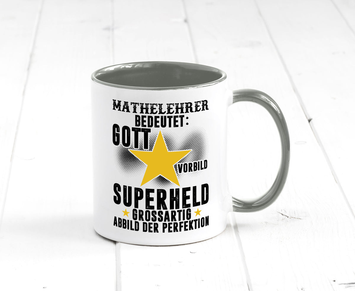 Bedeutung von Mathelehrer | Lehrer Mathe Humor Geschenkidee Tasse