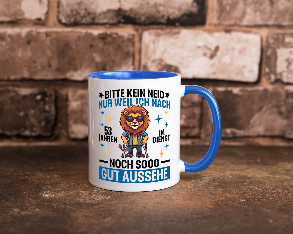 53 Jahre im Dienst | Arbeitsjubiläum Arbeit Geschenkidee Kollegen Büro Humor Tasse