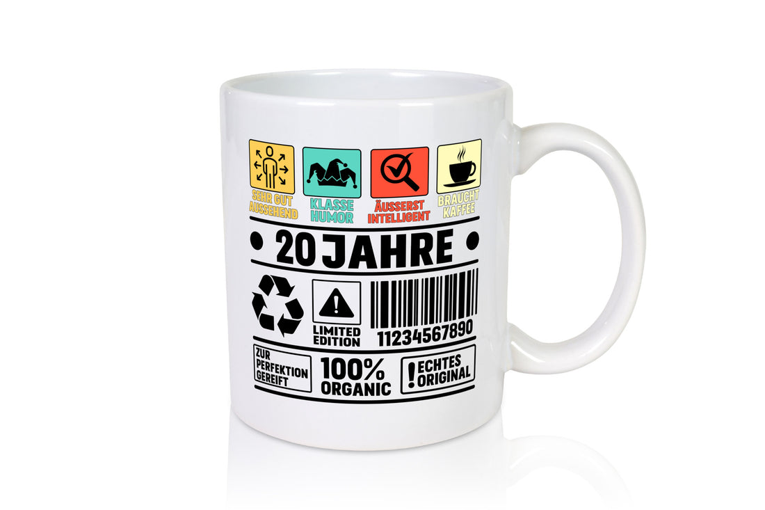 20. Geburtstag | 20 Jahre Humor Limited Edition Geschenkidee Tasse