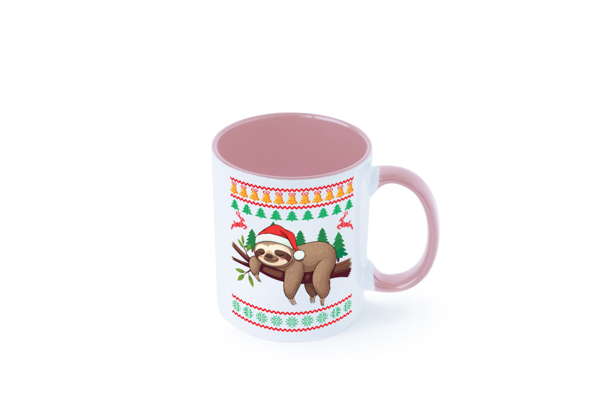 Ugly Christmas | Faultier Weihnachtsfaultier v2 lustig Tierliebhaber Humor Tasse