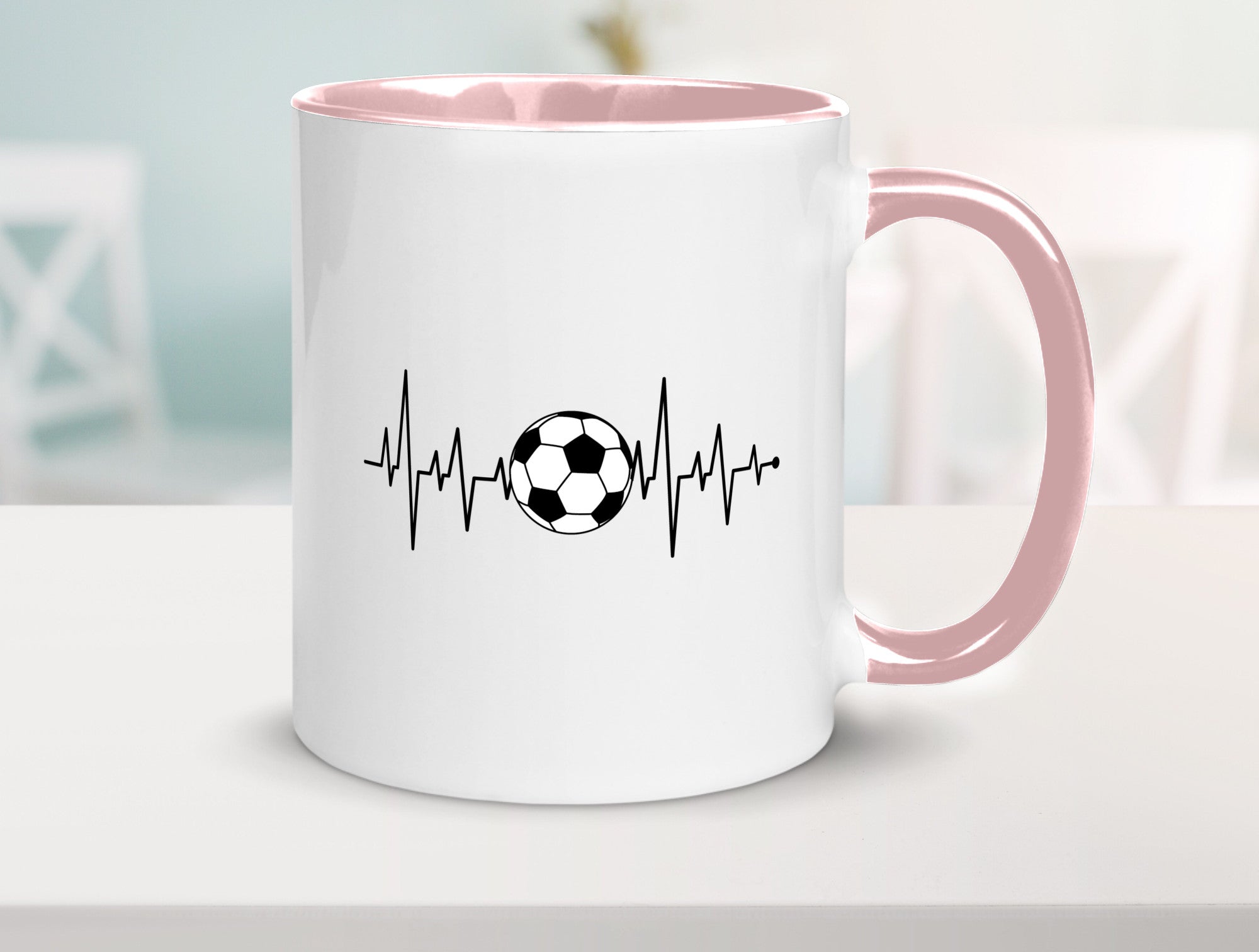Fußball Herzschlag | Fussballer Verein Sport Team Geschenk Humor Geschenkidee