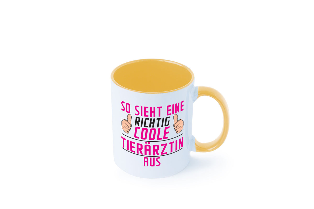 Richtig Coole Tierärztin | Mediziner Tiermedizin lustig Tierliebhaber Humor Tasse