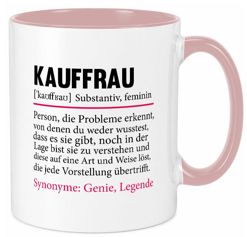 Kauffrau | Humor Spruch Definition Kauffrauen Geschenkidee Tasse