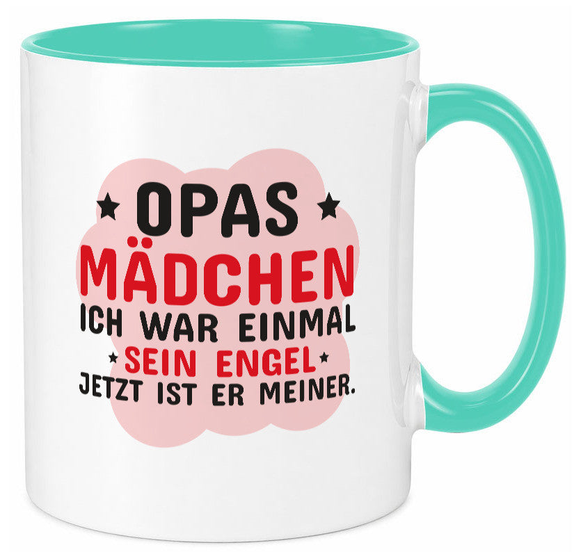 Opas Mädchen | Trauer Tasse Abschied Enkelin lustig Familie Geschenkidee