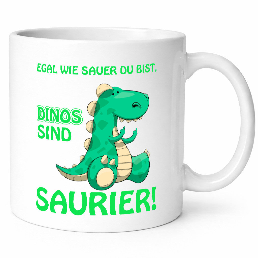 Dinos sind Saurier | witziger Dinosaurier Spruchtasse lustig Humor Geschenkidee