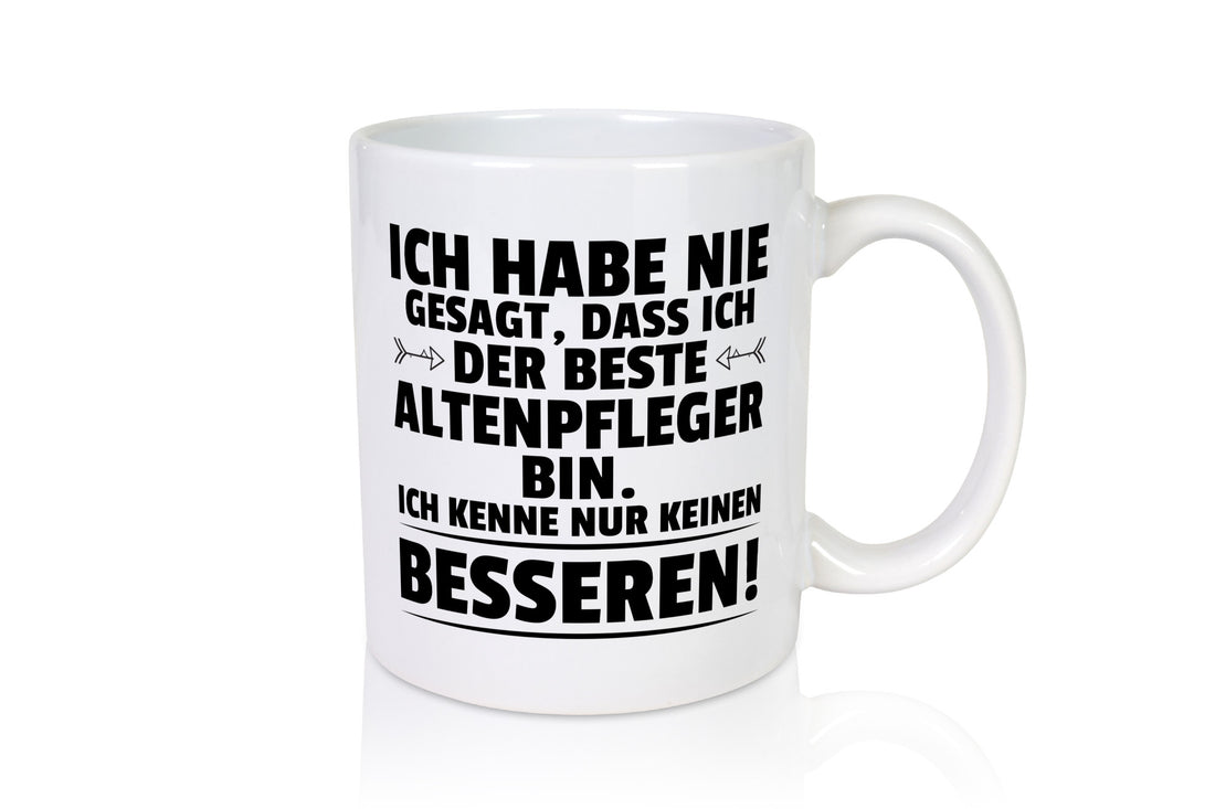 Der Beste Altenpfleger | Pflegepersonal Altenheim lustiger Spruch Geschenk Tasse