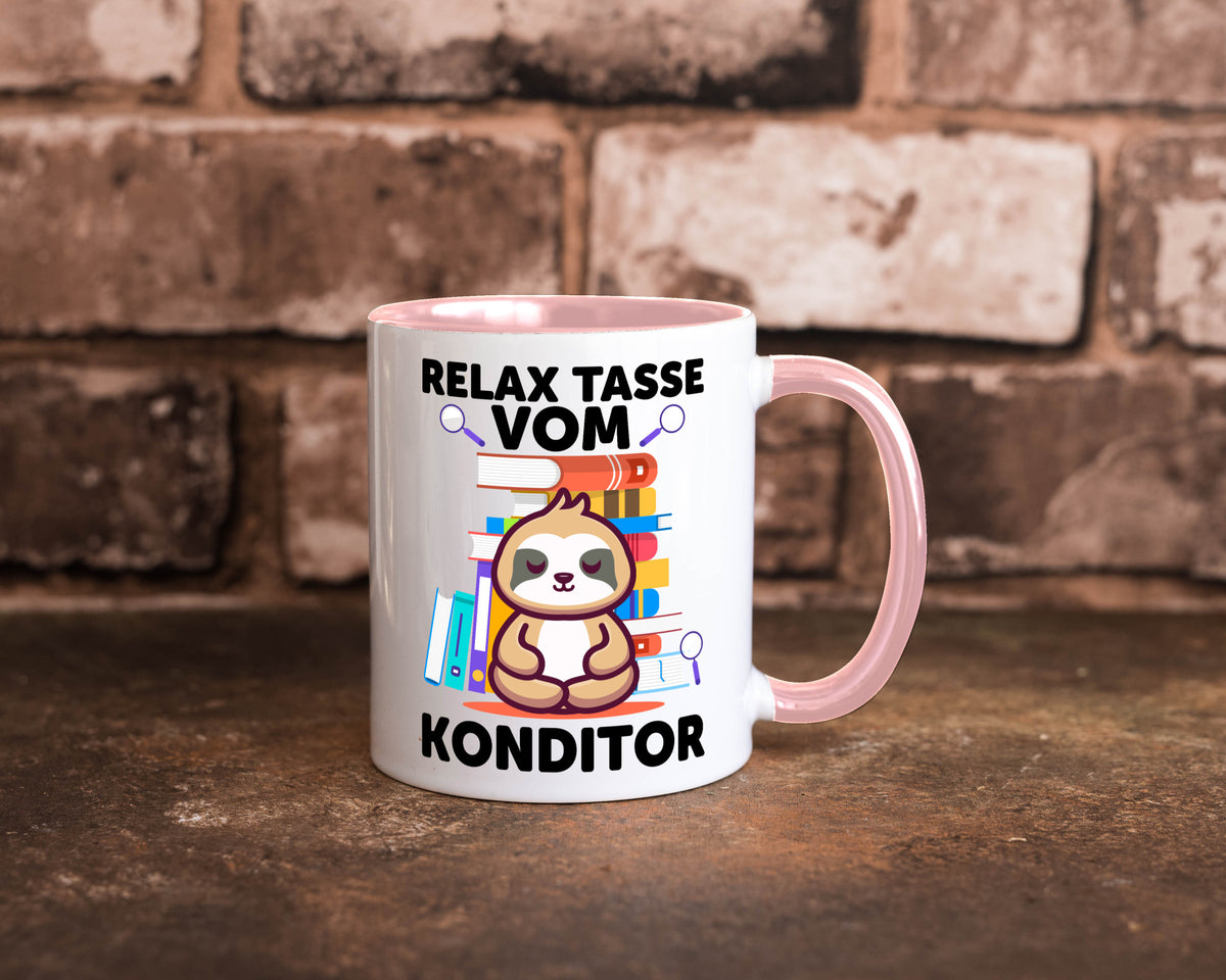 Relax Tasse: Konditor | Konditorei lustiger Spruch Geschenk Humor Geschenkidee