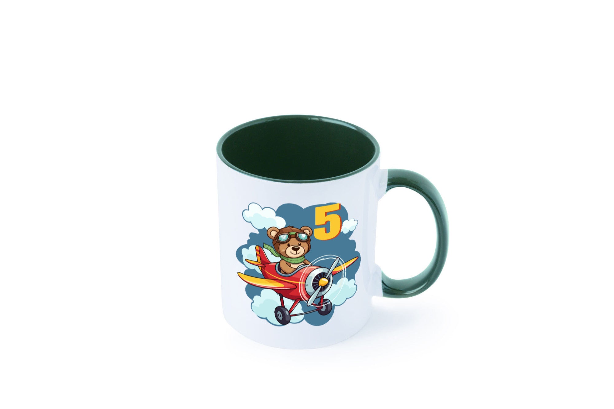5. Geburtstag | 5 Jahre Kinder Pilot Flugzeug Geschenkidee Humor Tasse