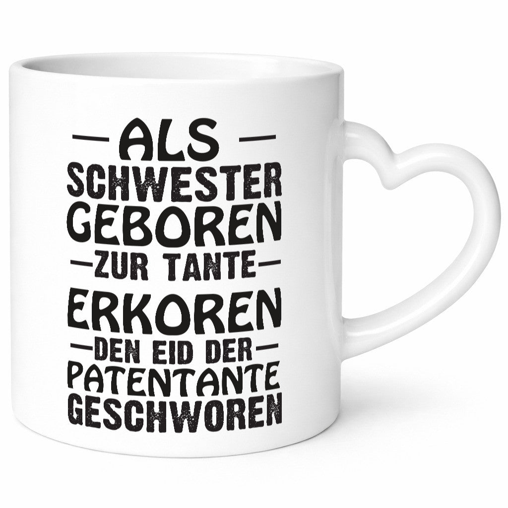 Eid der Patentante | Tante Tasse Schwester Humor lustig Geschenkidee Geschenk