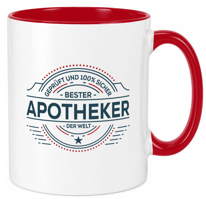 Geprüft und sicher: Apotheker | Apotheke Pharmazie Geschenkidee Humor Tasse