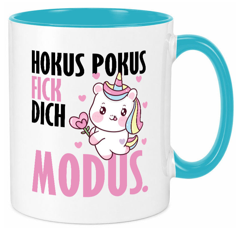 Hokus Pokus lustiger Spruch Geschenk Humor Geschenkidee Tasse