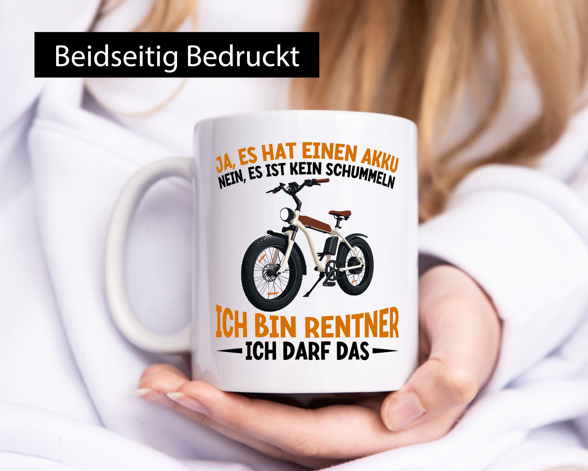 Rentner | E-Bike Elektrofahrrad für Geschenkidee Ruhestand Jubiläum Humor Tasse