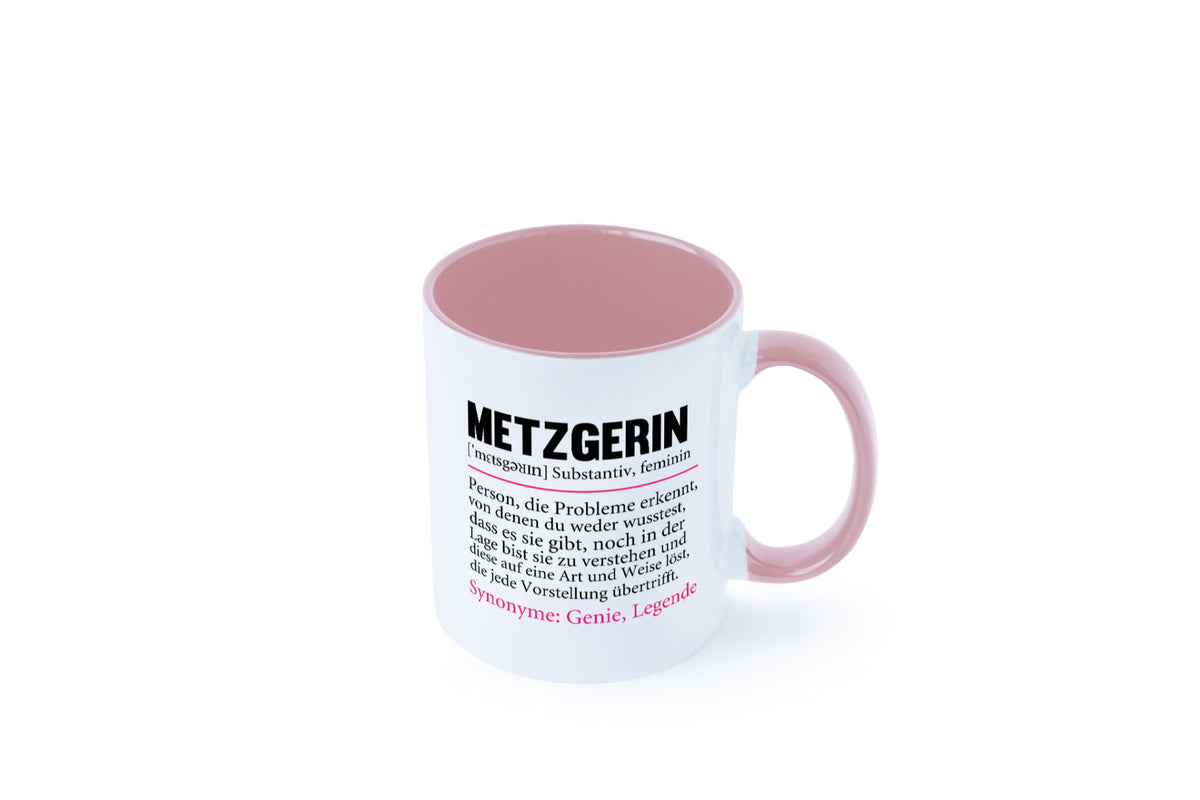 Metzgerin | lustig Fleischerin Humor v2 lustiger Spruch Geschenk Geschenkidee Tasse