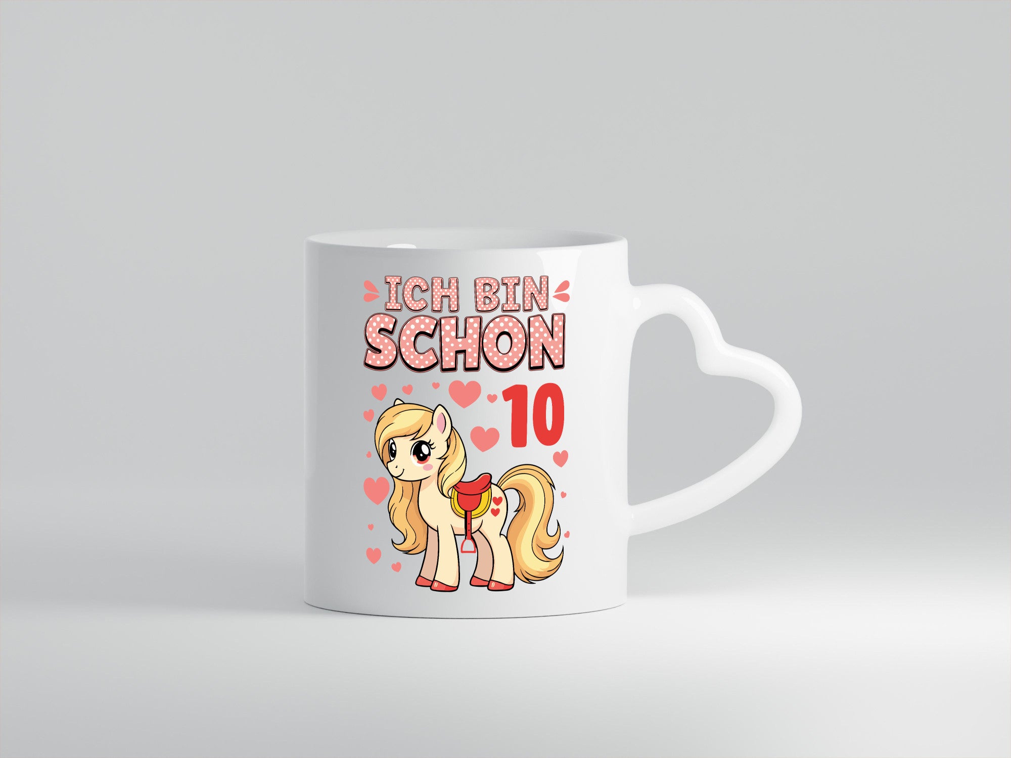 10. Geburtstag | 10 Jahre Mädchen Reiten Pony Geschenk Geschenkidee lustiger