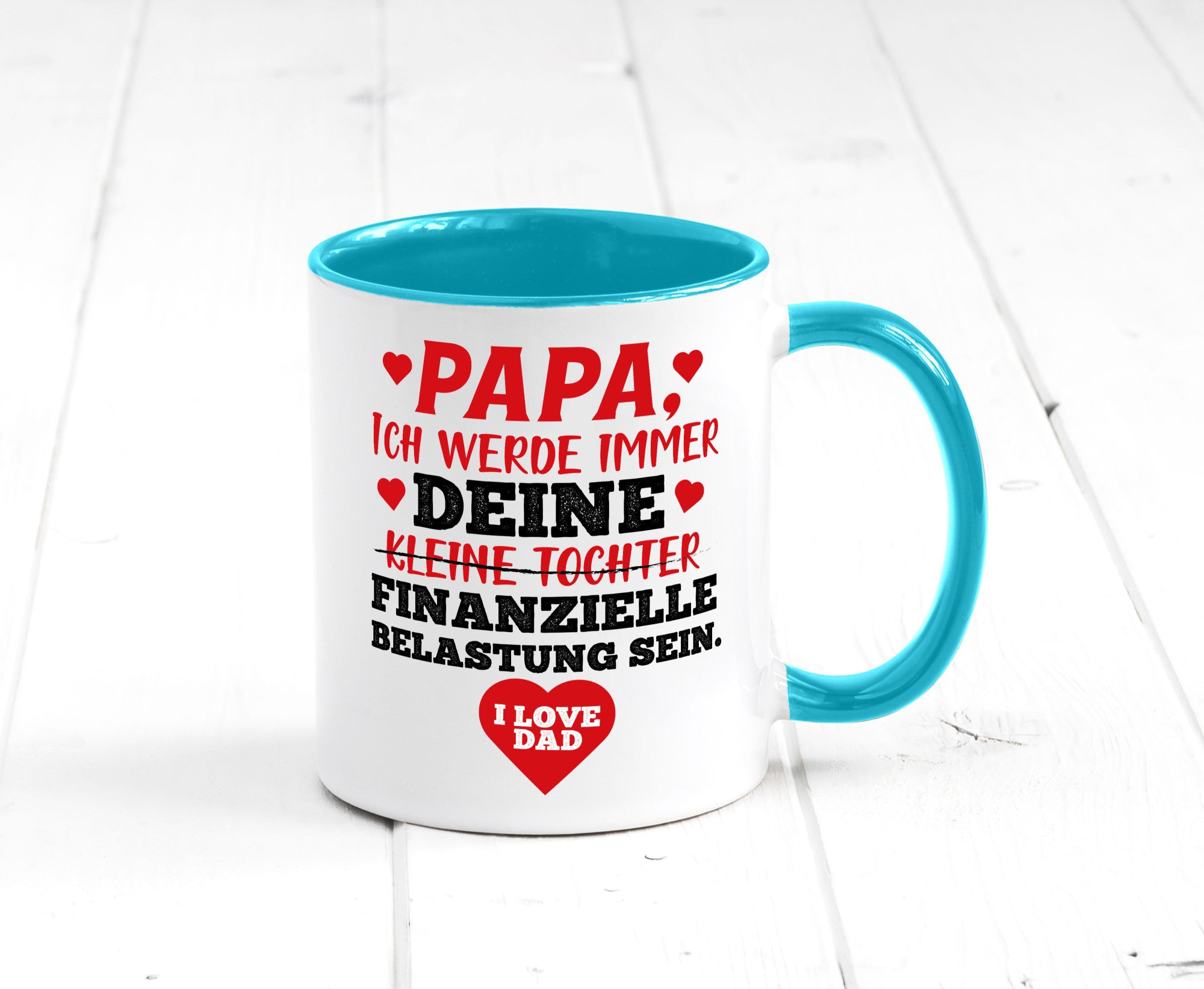 Finanzielle Belastung lustiger Spruch Geschenk Humor Geschenkidee Tasse