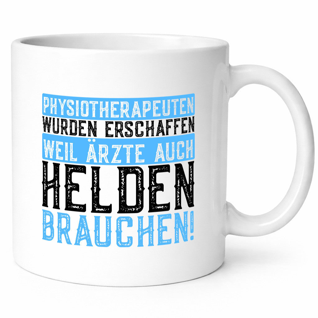 Physiotherapeutin | Helden-Therapeutin | Lustiger Spruch | Humor | Geschenkidee Tasse