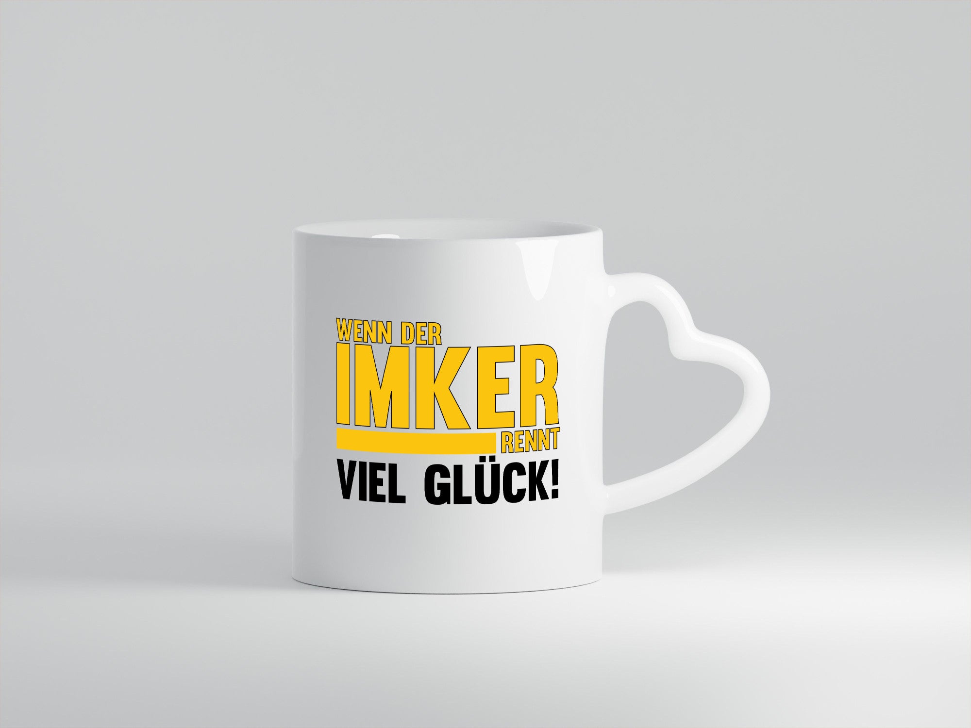 Wenn der Imker rennt, viel Glück | Imkerrei Bienen Geschenk Humor Geschenkidee