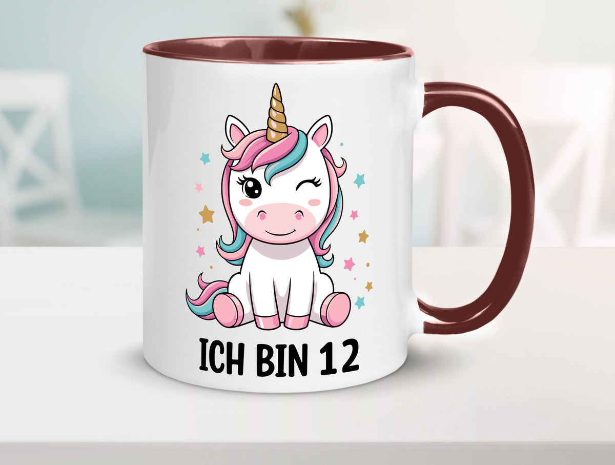 12. Geburtstag | 12 Jahre Einhorn Mädchen lustig Geschenkidee Geschenk Tasse