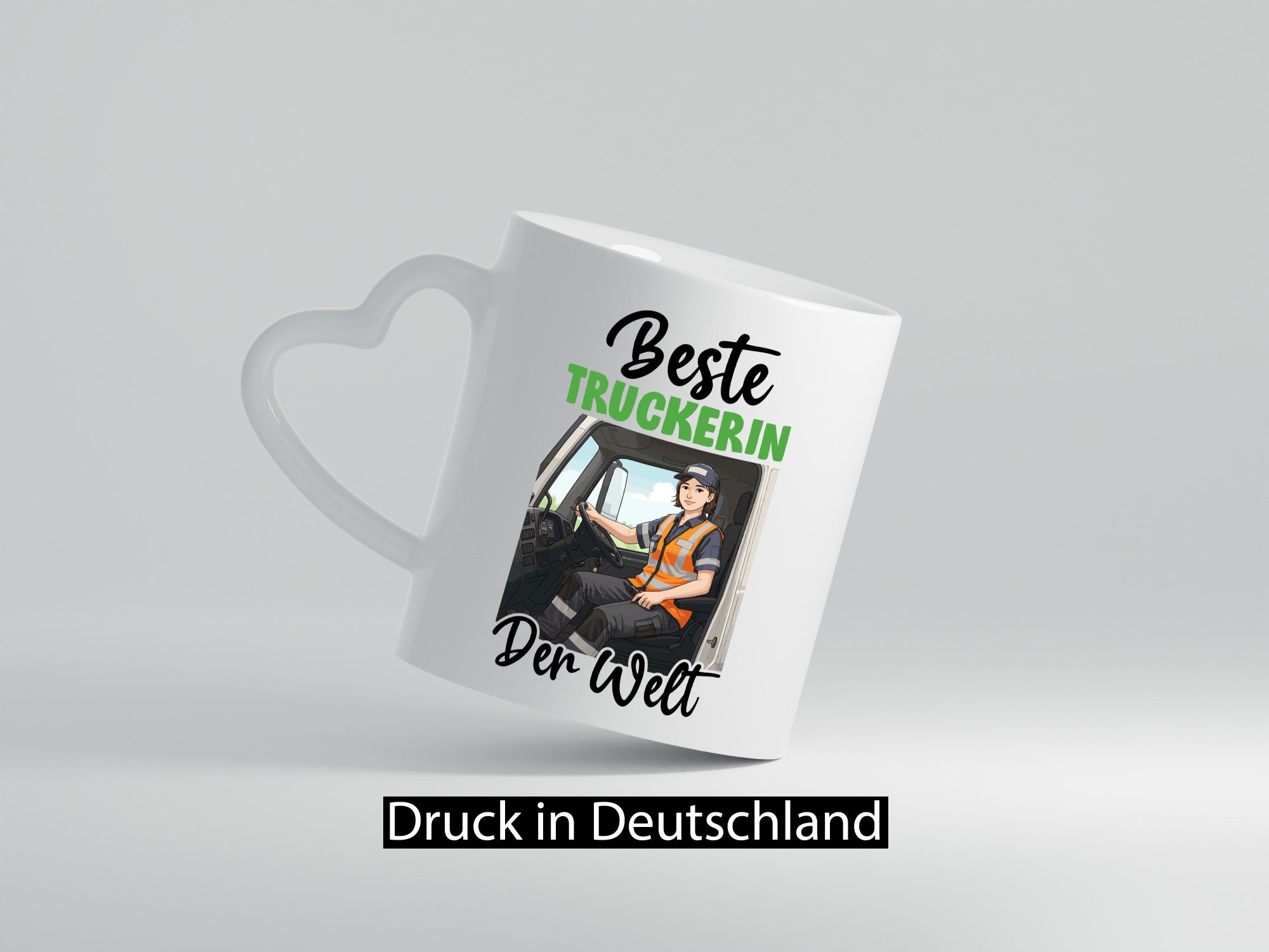 Beste Truckerin | LKW Fahrerin v2 Humor Geschenkidee Tasse