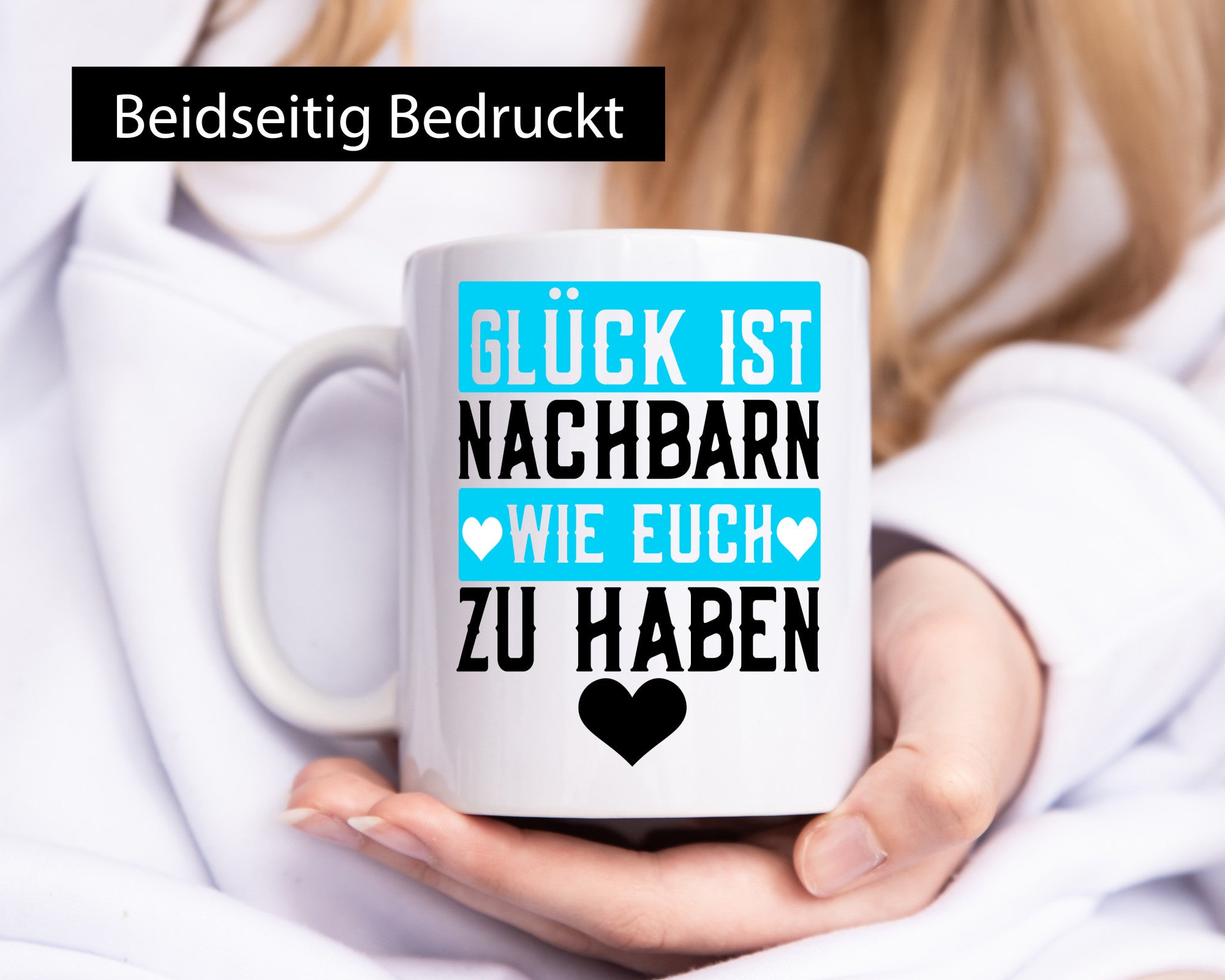 Nachbarn wie euch | Dankbarkeit Glück Nachbarschaft Geschenkidee Humor Tasse