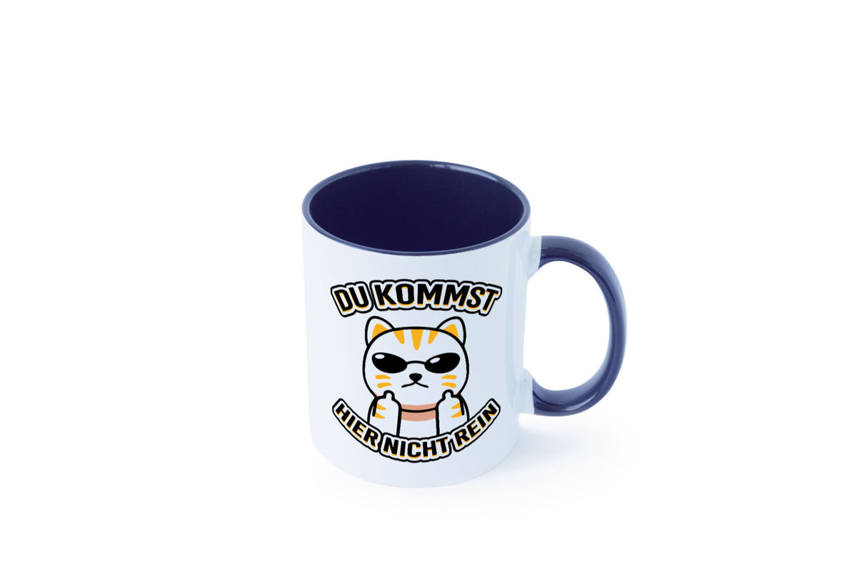 Du kommst hier nicht rein | Böse Katze Humor Tierliebhaber Geschenkidee Tasse