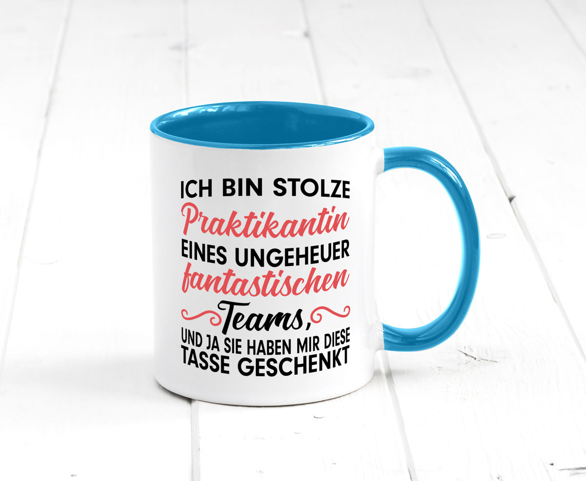 Stolze Praktikantin | Arbeitswelt Tasse Praktikum Geschenk Arbeit Kollegen Büro