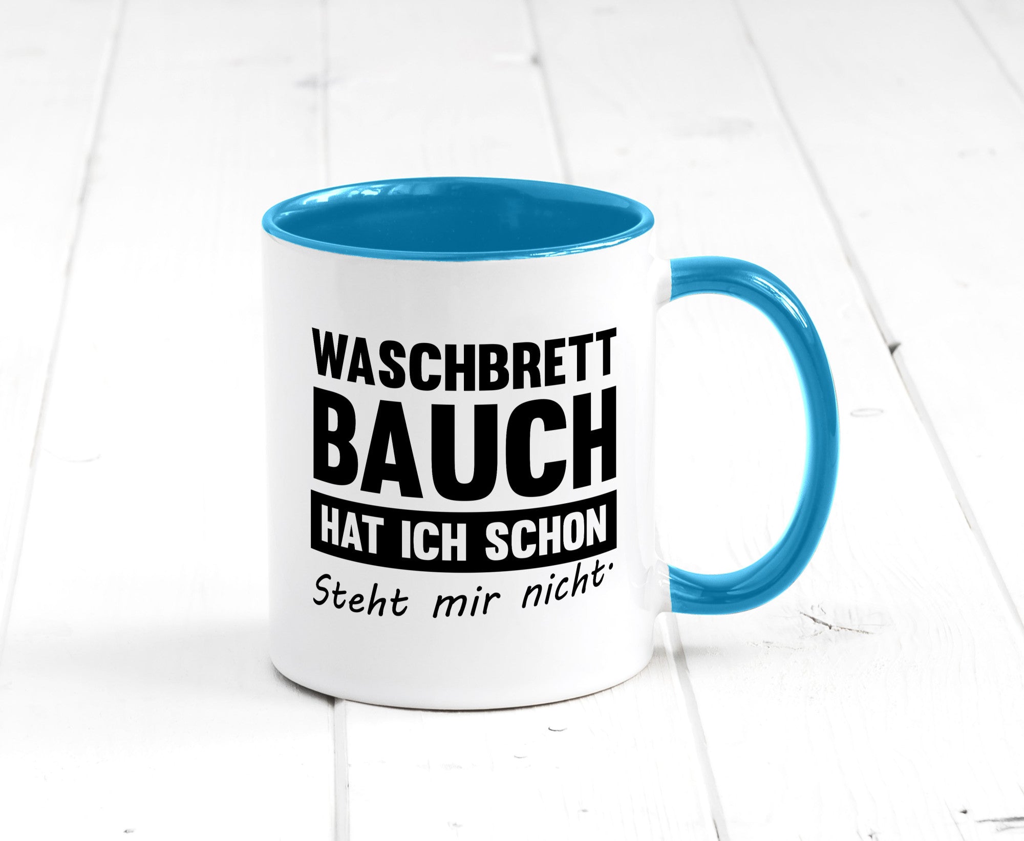 Waschbrettbauch steht mir nicht | Sixpack Gym lustiger Spruch Geschenk Humor
