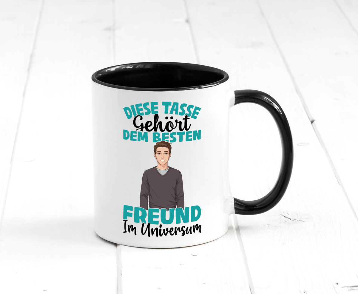 Im Universum: Freund | Beziehung Partner Liebe Geschenk Humor Geschenkidee Tasse