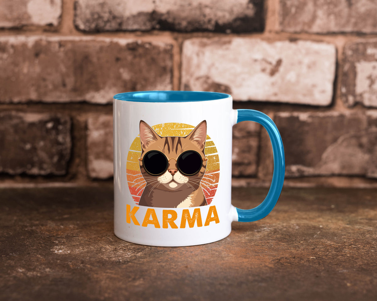 Vintage Katze | Karna Coole lustiger Spruch Geschenk Tierliebhaber Humor Tasse