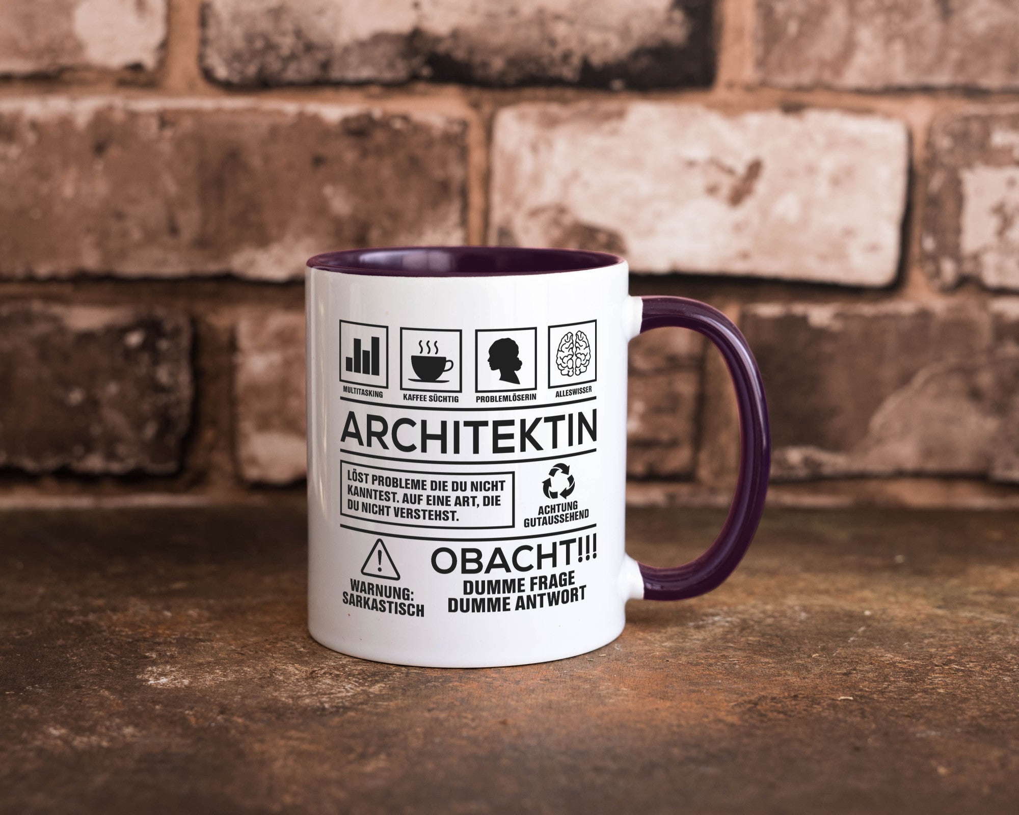 Achtung Probleme Architektin | Architektur Büro lustig Arbeit Kollegen Geschenk