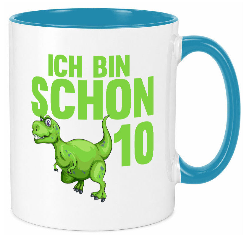 10. Geburtstag | 10 Jahre Dino Dinosaurier Geschenk Geschenkidee lustiger Tasse